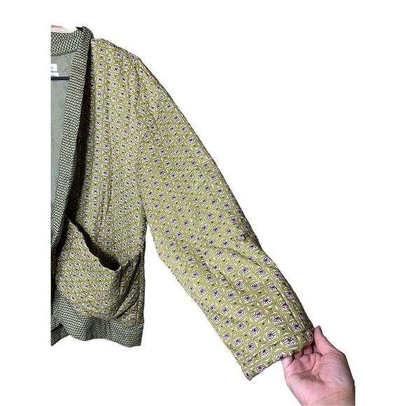 Urban outfitters Brooklyn printed jacket open pockets sz M/L - Picture 4 of 10